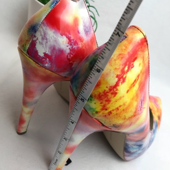 SOLD BCBGeneration Watercolor Parade Stilettos - Picture 2 of 8